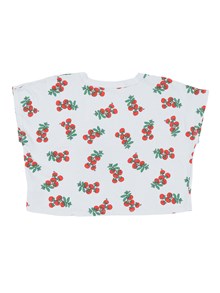 Bobo Choses Juicy Tomatoes all over cropped T-shirt