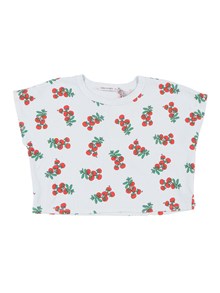 Bobo Choses Juicy Tomatoes all over cropped T-shirt