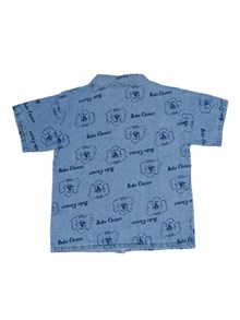 Bobo Choses Pickle The Dog all over denim shirt
