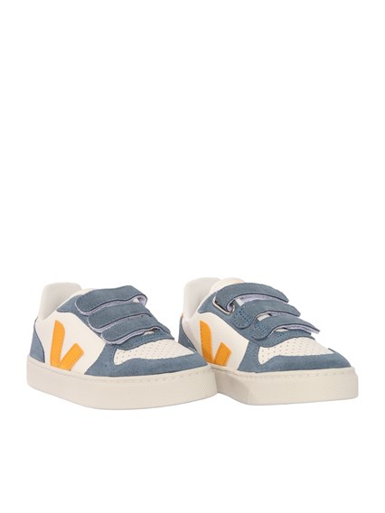 Veja SMALL V-10 LEAT PURE_OURO_CALIFORNIA