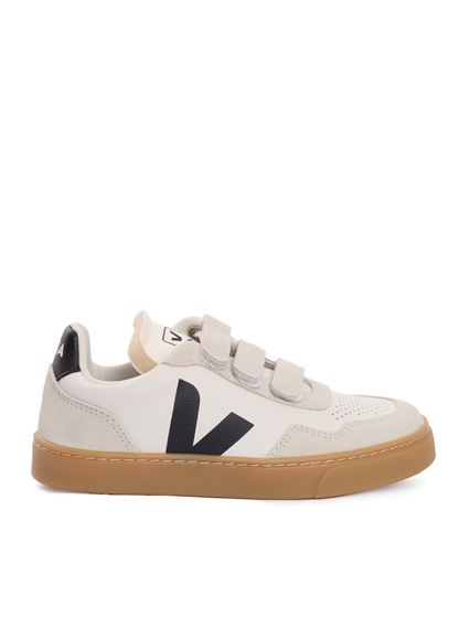 Veja SMALL V-90 O.T. WHITE_BLACK_NAT SNEAKERS