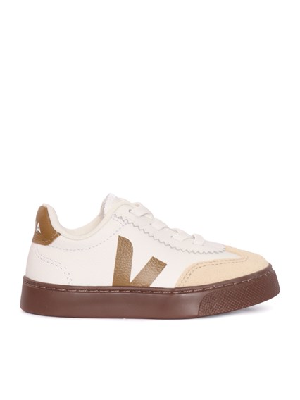 Veja SMALL VOLLEY O.T. WHITE_TENT_BARK SNEAKERS