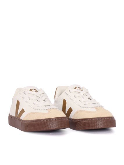 Veja SMALL VOLLEY O.T. WHITE_TENT_BARK SNEAKERS