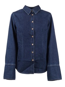7 FOR ALL MANKIND SHAPED SHIRT Indigo Soul