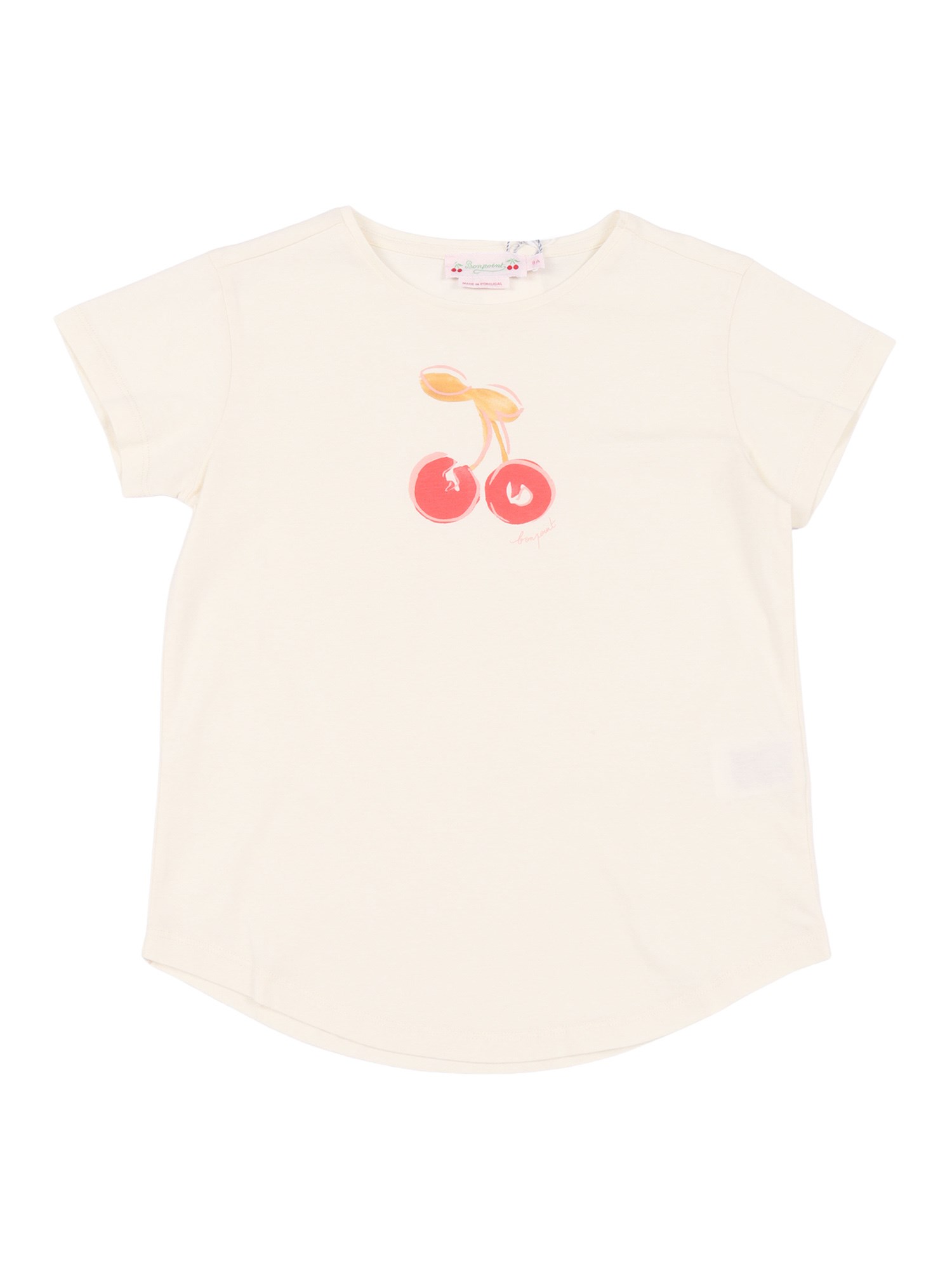 Bonpoint Aada Cherry-print T-shirt In Neutral