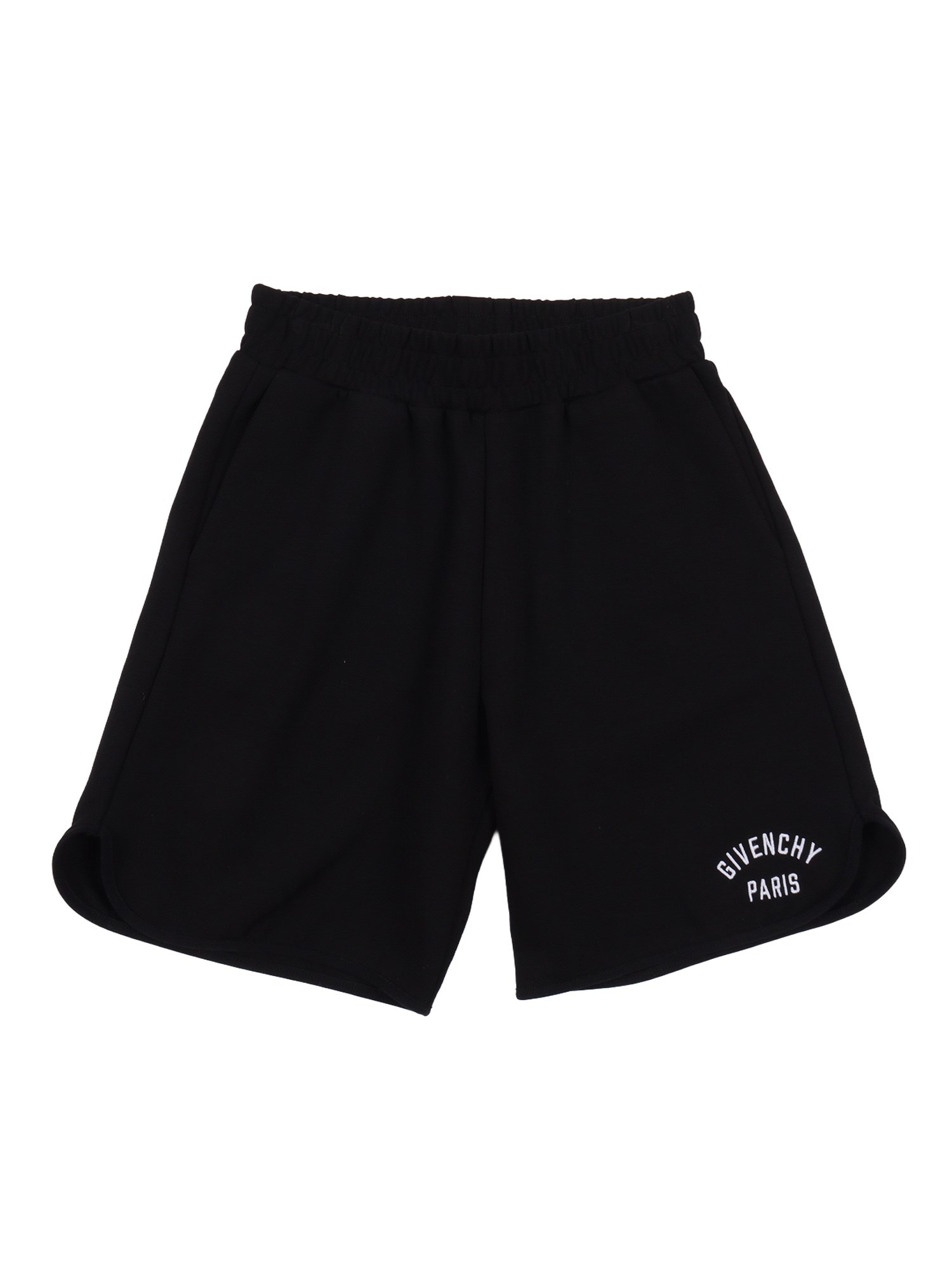 Givenchy Kids Elasticated Waistband Shorts In Black