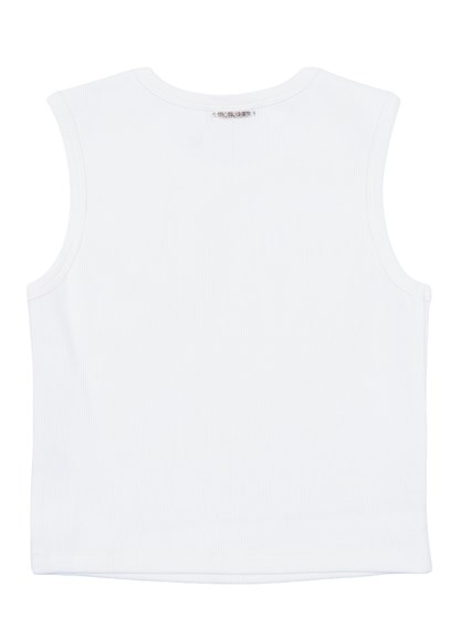 TWIN SET Girl RIBBED JERSEY TOP