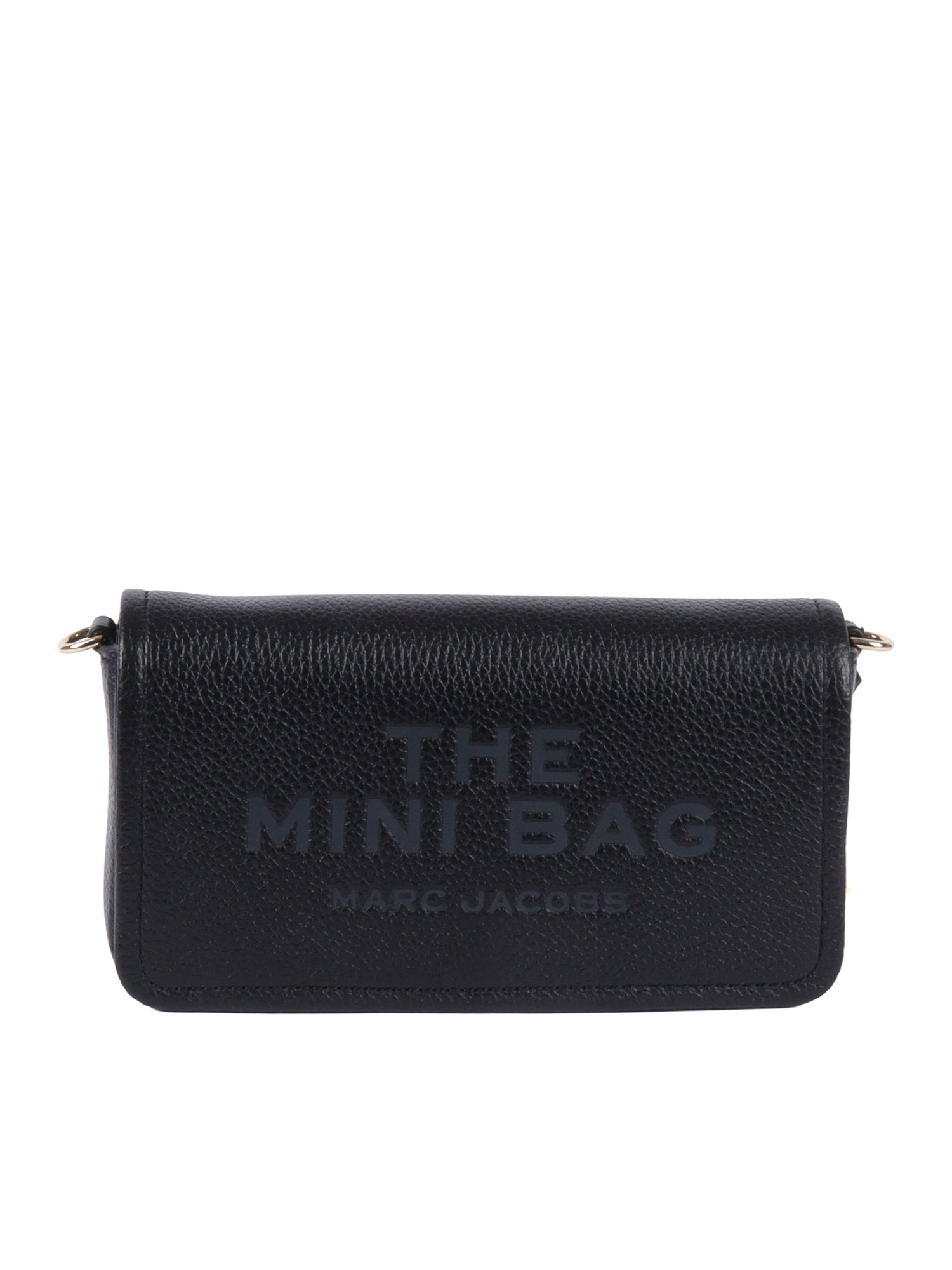 Marc Jacobs Mini Leather Shoulder Bag In Black