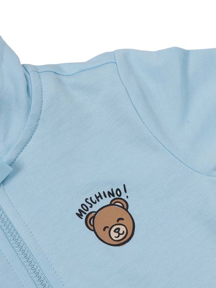 Moschino Kid FELPA ZIPPATA C/CAPP