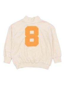 MINI RODINI Alien City FC emb half zip terry sweatshirt