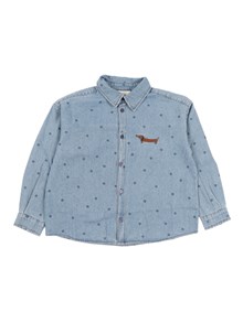 MINI RODINI Lw denim dots aop ls shirt