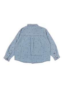 MINI RODINI Lw denim dots aop ls shirt