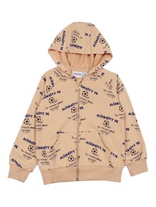 MINI RODINI Alien City FC aop zip hoodie