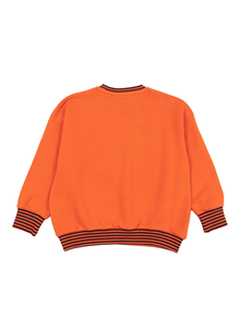 MINI RODINI Football chenille sweatshirt