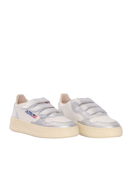 AUTRY KIDSTRIPES LOW KID BIC/FOUR WHT/SILVER SNEAKERS