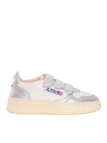 AUTRY KIDSTRIPES LOW KID BIC/FOUR WHT/SILVER SNEAKERS
