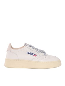AUTRY MEDALIST KIDS LOW KID LEA/SUEFOUR WHT/SILV SNEAKERS