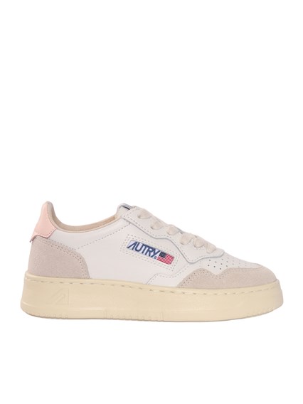 AUTRY MEDALIST KIDS LOW KID SUEDE/FOUR WHT/CRPINK