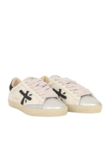 PREMIATA SNEAKERS STEVEND OFF WHITE+SILVER
