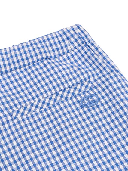 GUCCI KIDS J BERMUDA SMALL VICHY ARMURE