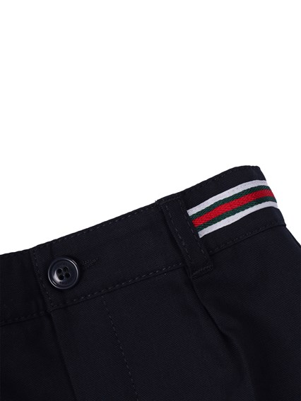 GUCCI KIDS B BERMUDA LIGHT COTTON CANVAS