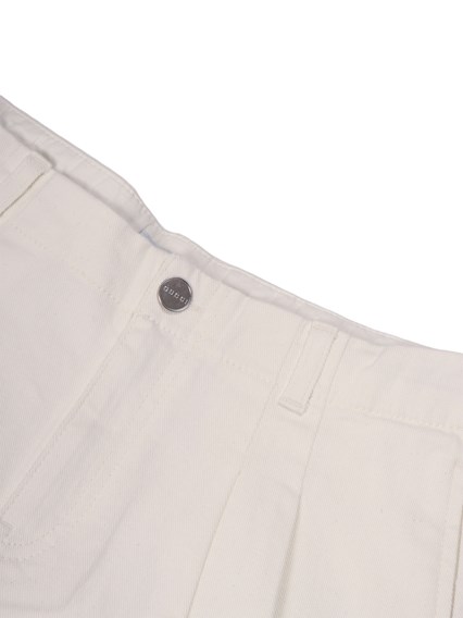 GUCCI KIDS J PANTS CERTIFIED COTTON WHITE