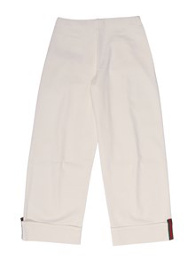 GUCCI KIDS J PANTS CERTIFIED COTTON WHITE