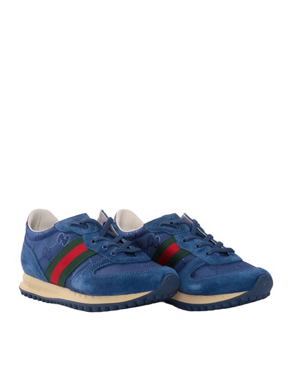 GUCCI KIDS SNEAKER LEATHER, R.S. SUEDE SW