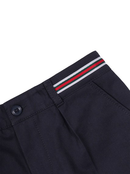 GUCCI KIDS J BERMUDA LIGHT COTTON CANVAS