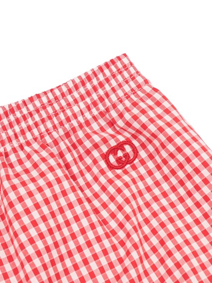 GUCCI KIDS B BERMUDA SMALL VICHY ARMURE