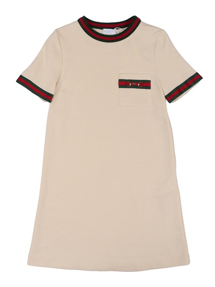 GUCCI KIDS J S/S DRESS FELTED CTN JERSEY