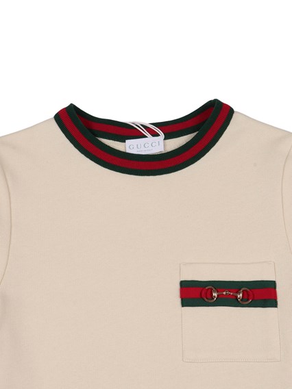GUCCI KIDS J S/S DRESS FELTED CTN JERSEY