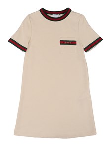 GUCCI KIDS J S/S DRESS FELTED CTN JERSEY
