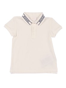 GUCCI KIDS B S/S POLO STRETCHED COTTON PI