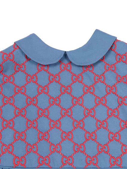 GUCCI KIDS S/S DRESS STRETCH COTTON POPEL