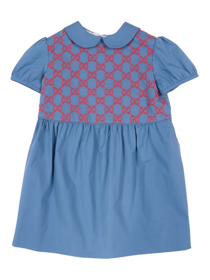 GUCCI KIDS S/S DRESS STRETCH COTTON POPEL