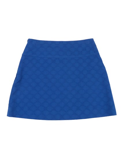GUCCI KIDS SKIRT TEXTURED COTTON GG
