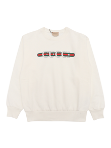 GUCCI KIDS J L/S SWEATSHIRT FELTED COTTON