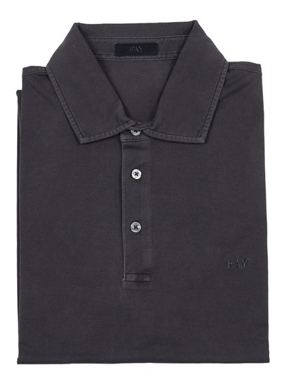 Fay POLO FAY JERSEY FROSTED EMBROIDERY