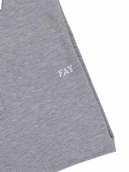 Fay POLO DB COLLAR PIQUET STR. STRIPES