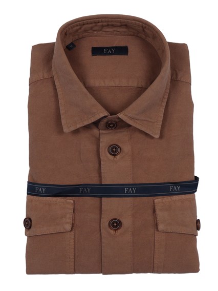 Fay OVERSIZED SHIRT-JACKET WITH POCKETS