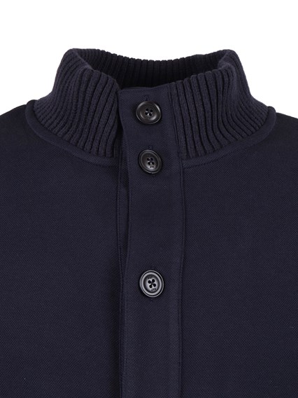 Fay SWEATSHIRT JACKET WITH BUTTONS