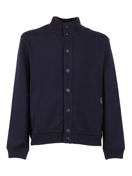 Fay SWEATSHIRT JACKET WITH BUTTONS