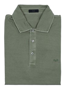 Fay FAY JERSEY FROSTED EMBROIDERY POLO