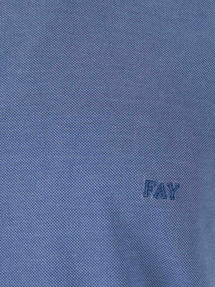 Fay T-SHIRT FAY PIQUET TINTO FROSTED