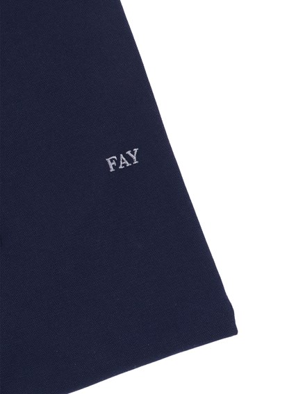 Fay POLO DB COLLAR PIQUET STR. STRIPES