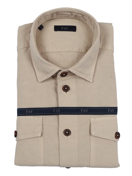 Fay OVERSIZED SHIRT-JACKET WITH POCKETS