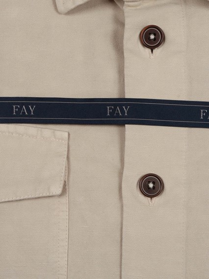 Fay OVERSIZED SHIRT-JACKET WITH POCKETS