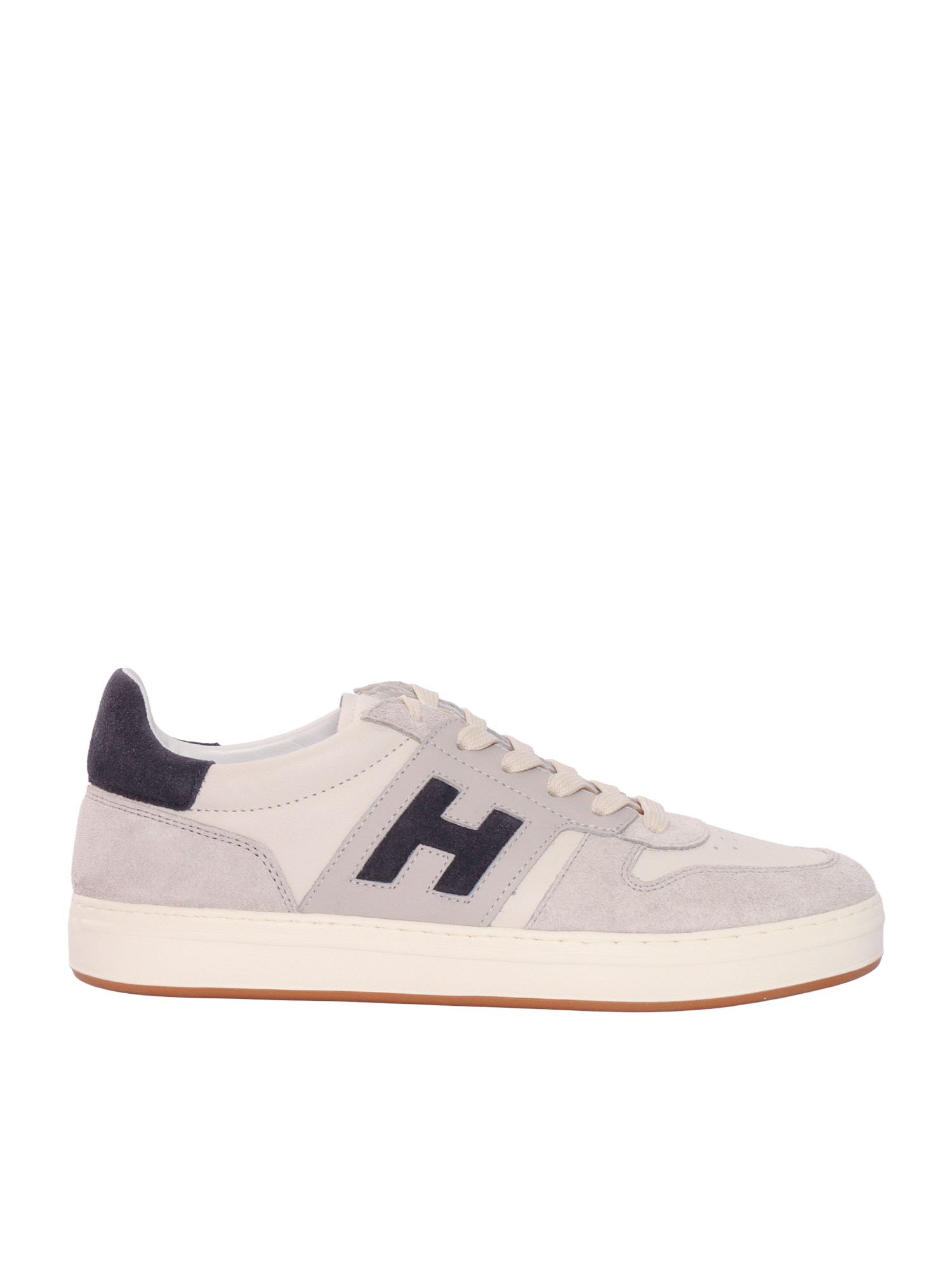 Hogan Lightweight Leather And Mesh Athletic Sneakers In White