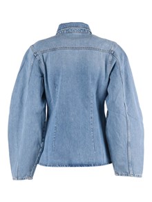 ROTATE DENIM FITTED SHIRT Light blue denim (Slim fit)